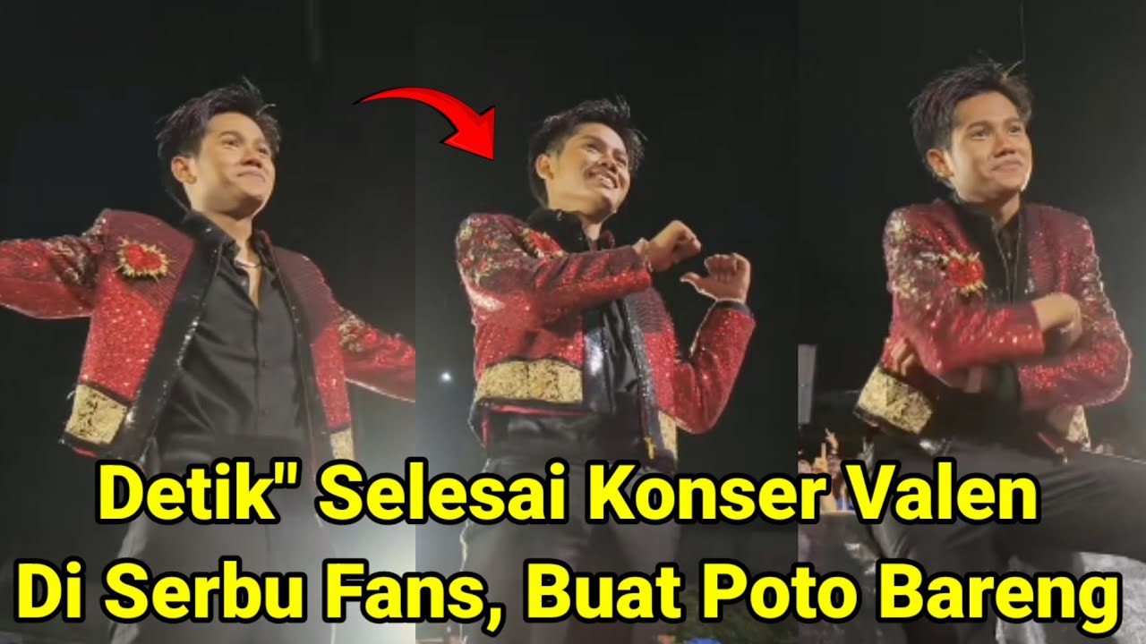Detik Detik Valen Di Serbu Fans Buat Poto Bareng !