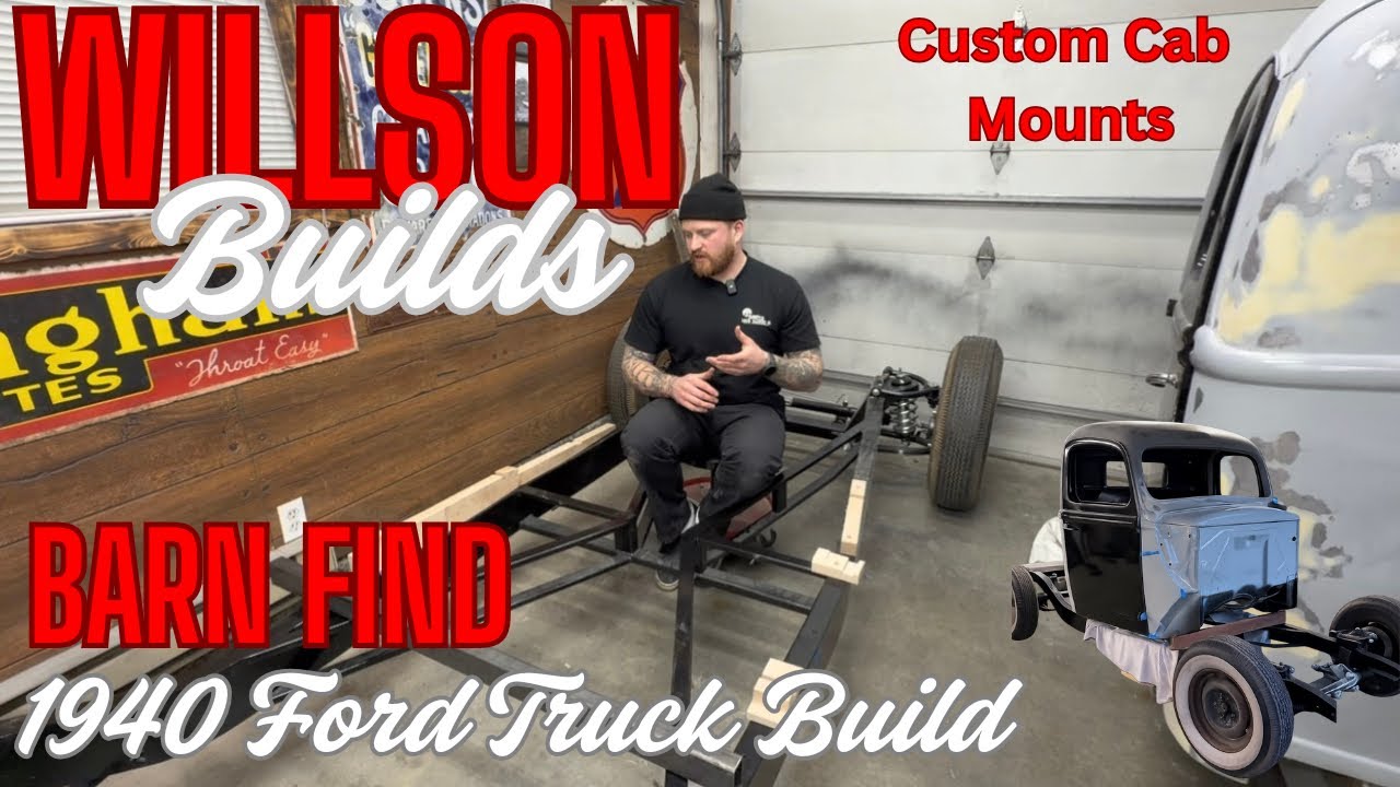 Barnfind 1940 Ford Truck Build - Ditching the Wood! Custom Steel Cab Mounts on My 1940 Ford Pickup