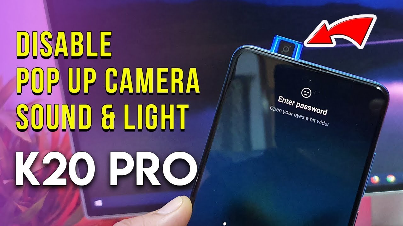 Disable Redmi K20 Pro Pop Up Camera Sound and Light | Hindi