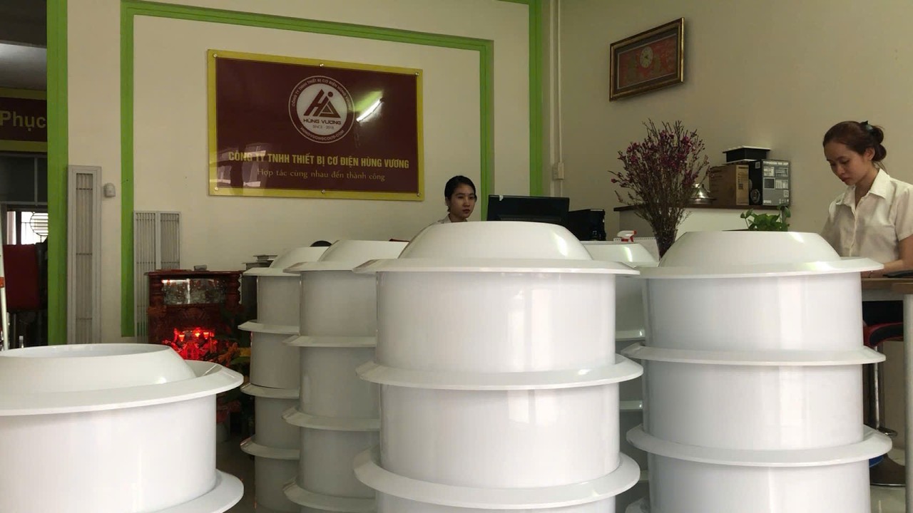 Cửa gió miệng lớn thổi xa jetball xoay 360° DP500 | Hùng Vương
