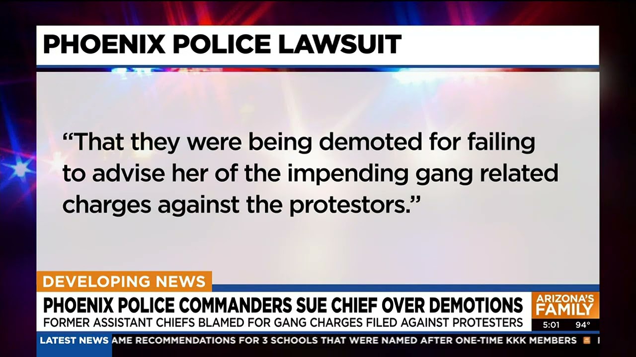 3 former assistant chiefs sue Police Chief Jeri Williams, City of Phoenix