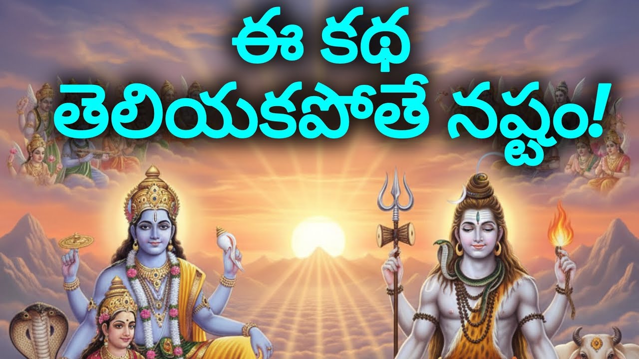 ✨ ఈశ్వర–బ్రహ్మ కలహమును శ్రీహరి నివారించుట ✨