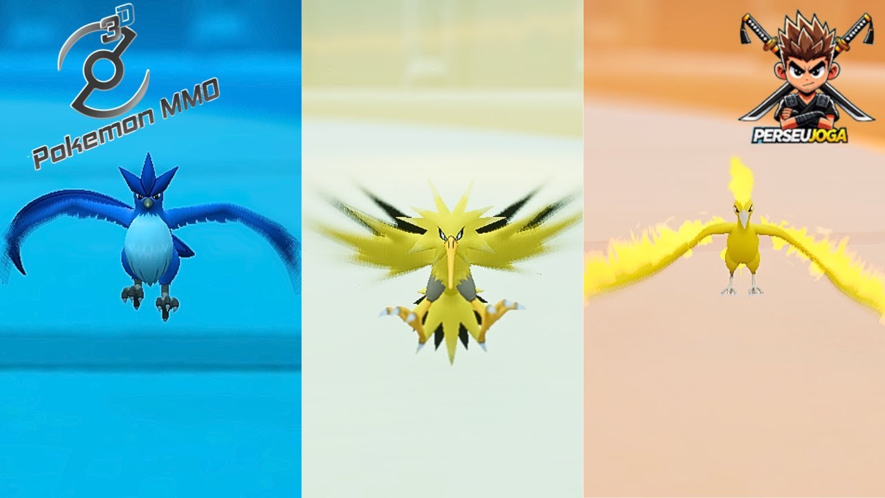 Como CAPTURAR sozinho as AVES LENDÁRIAS(Articuno, Zapdos, Moltres) no POKEMON MMO 3D!!!