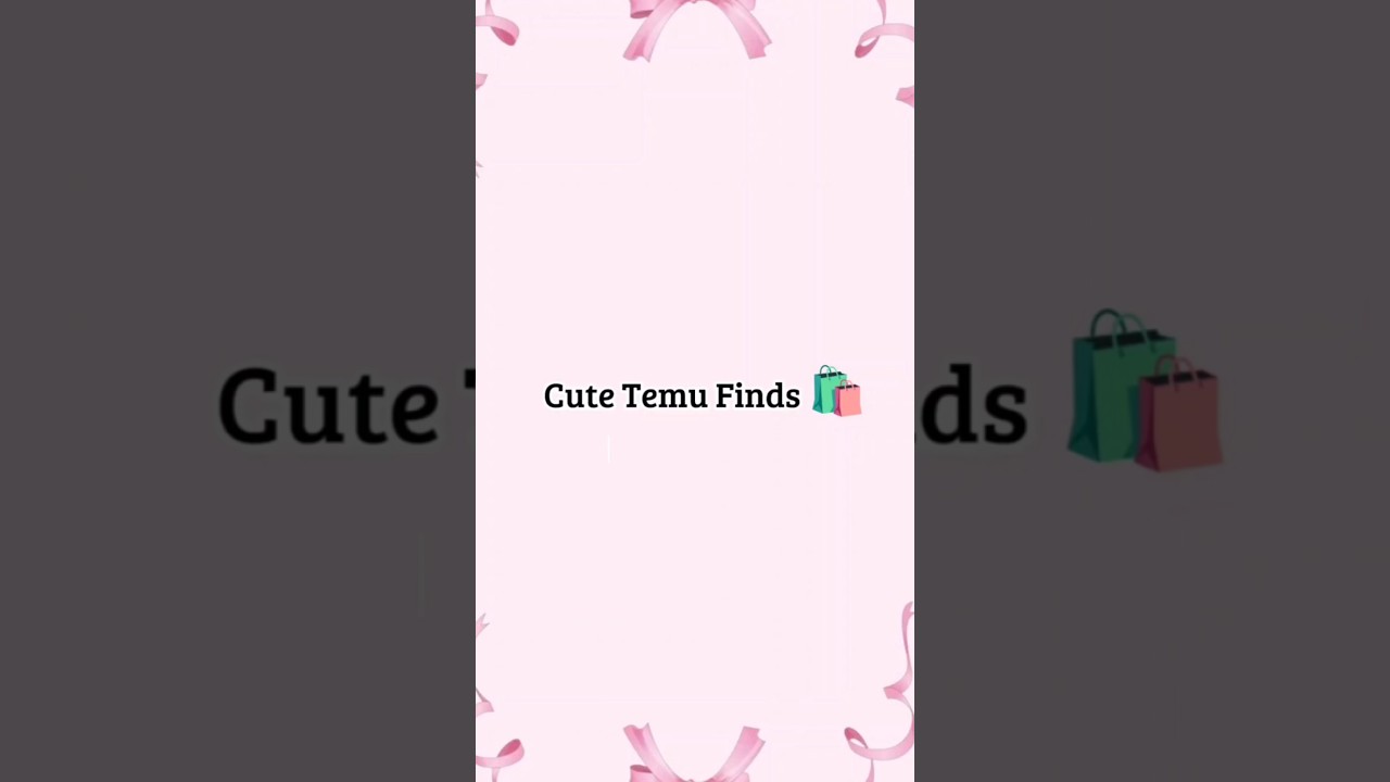 Temu finds! cute pink bags Editon!