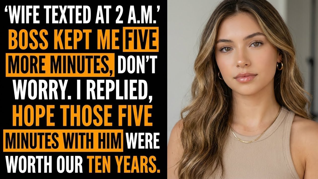 She Texted, “Don’t Worry, Just Five More Minutes.” I Replied, “That’s All It Took To Lose Me.”