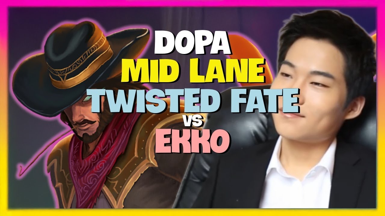 Dopa's Challenger Twisted Fate: Perfect Mid Lane Strategy & Roaming! (Engsub)