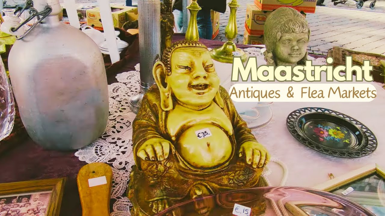 Đi Chợ Đồ Cổ Maastricht Hà Lan - Hoài Niệm Nhiều Món Đồ Xưa Độc Lạ | Antiques Market The Netherlands