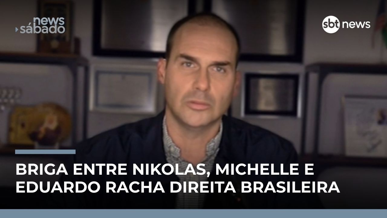 Eduardo Bolsonaro ataca Michelle e Nikolas Ferreira: “Estão com amnésia” | #NewsSábado