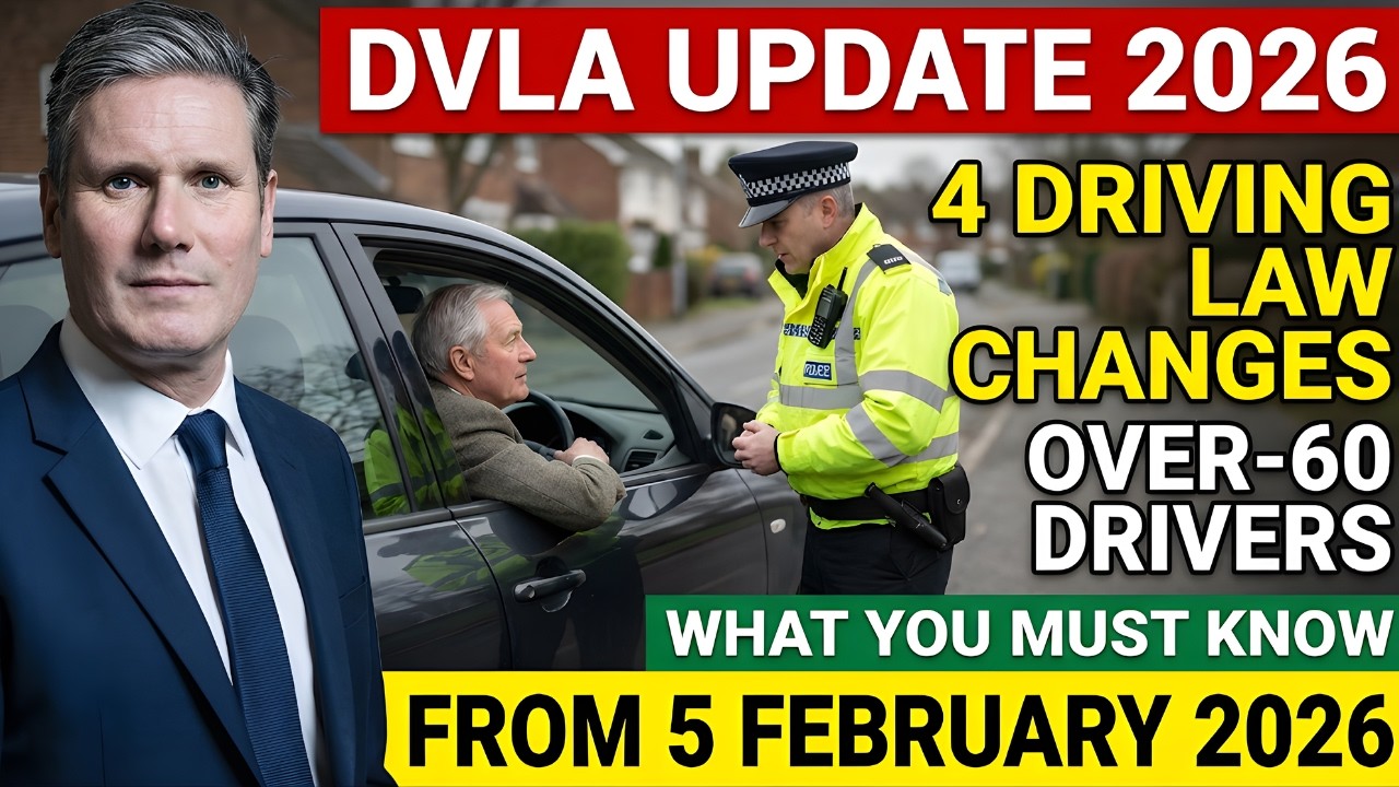 🚨 4 Driving Law Changes Starting 5th February 2026 Every Over-60 Driver Must Know!