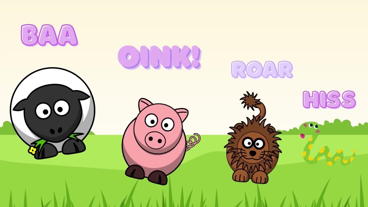 The animals sound song for Children | Learn Sounds of Animals