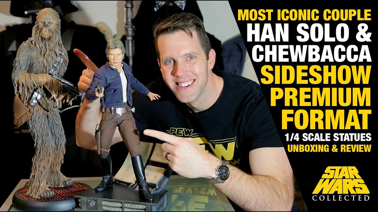 Han Solo & Chewbacca Sideshow Premium Format Statue Unboxing & Review