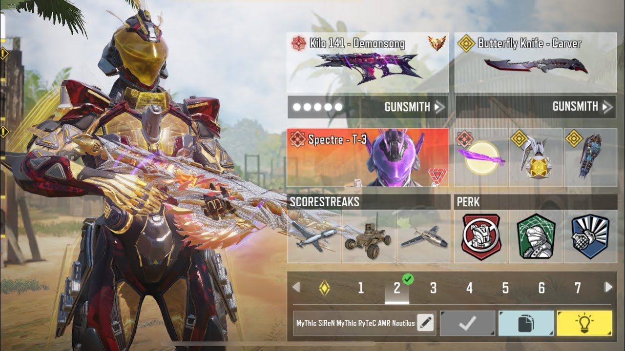 Mythic Kilo 141 Demonsong is roaring with the Mythic Spectre to drop an intense SND Gameplay in CODM
