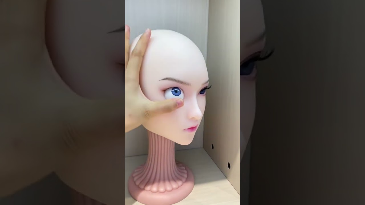 Realistic TPE Sex Doll Head | Soft Skin & Replaceable Eyes