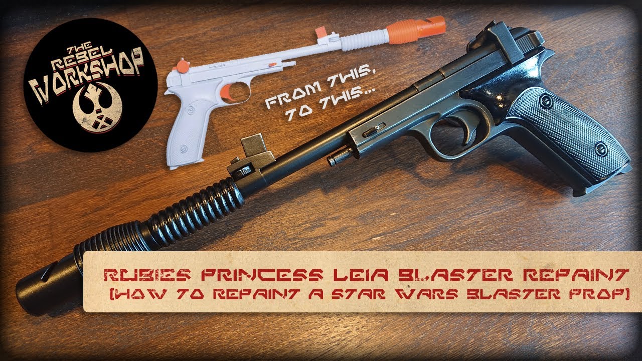 Rubies Princess Leia Blaster repaint. (How to repaint a Star Wars Blaster prop)