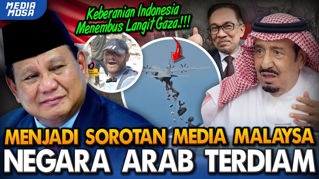 Malaysia Heran Negara Arab Terdiam‼️Indonesia Beri Bantuan ke Gaza P4lestina Lewat Udara