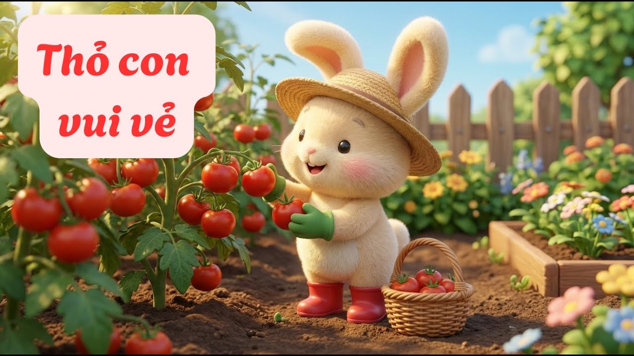 Thỏ Con Vui Vẻ 🐰 | Bài Hát Mầm Non Vui Nhộn