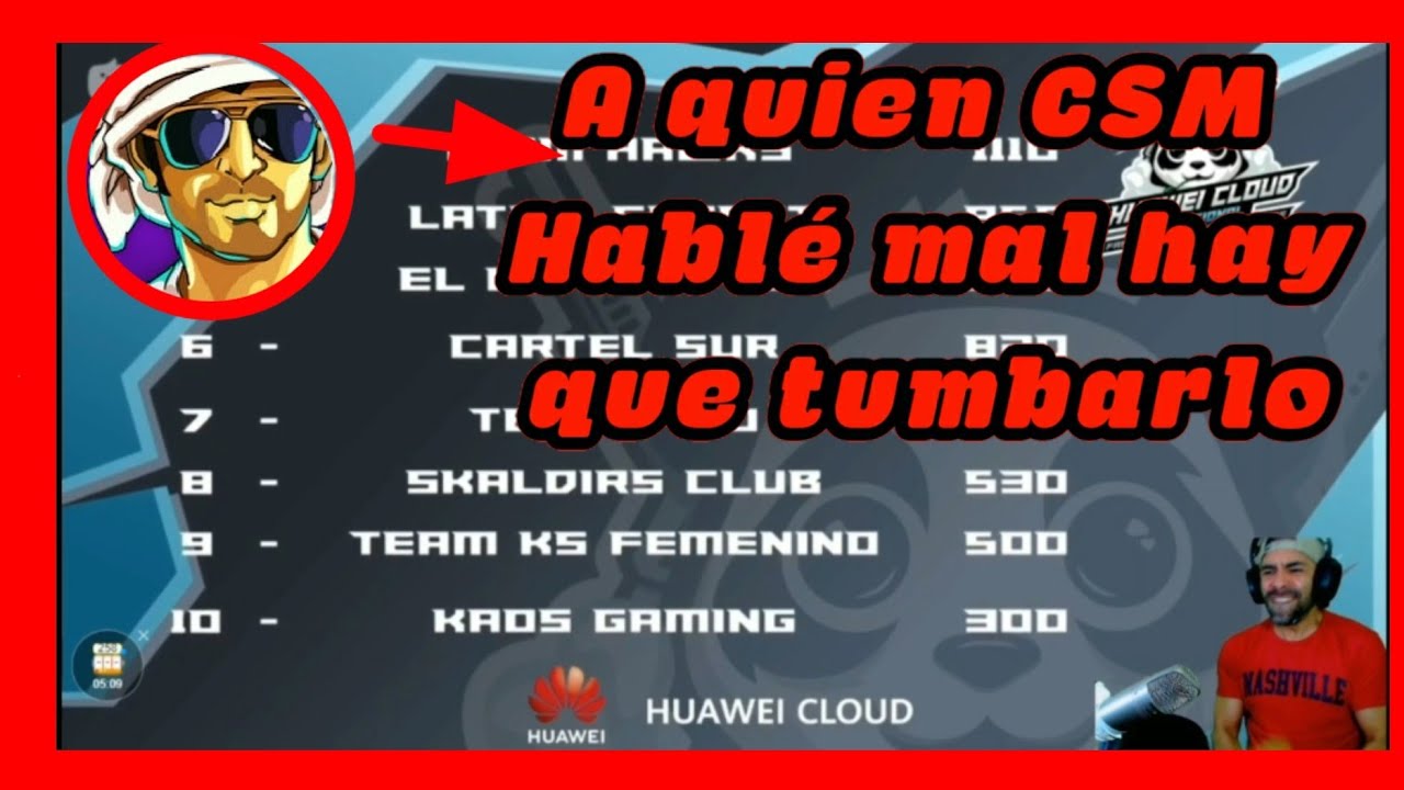 Arturo R15 molesto con Puni, después de la reaccion modo Leo en el torneo Huawei/ FREE FIRE/Responde