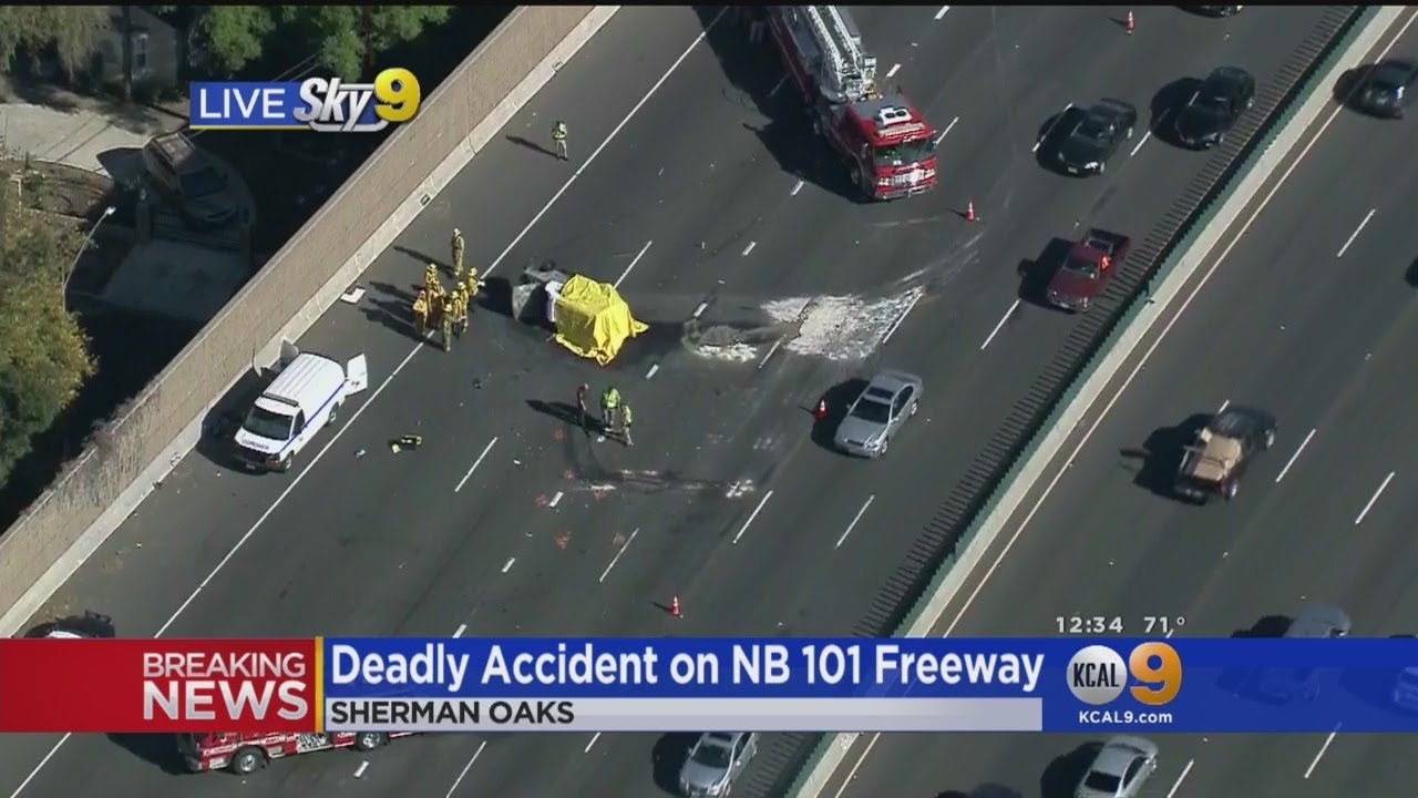 Deadly Wreck Snarls Traffic on 101 Freeway In Sherman Oaks