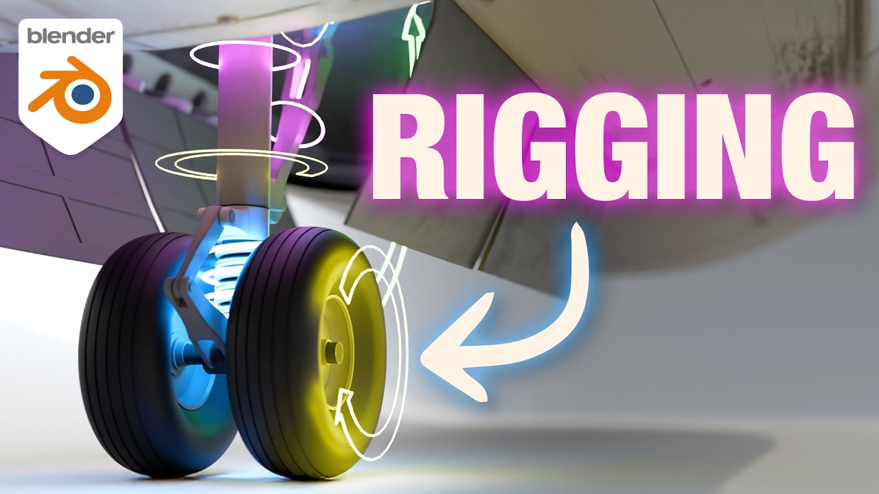 Rigging an Aircraft Landing Gear - A Blender tutorial - Beginner Guide