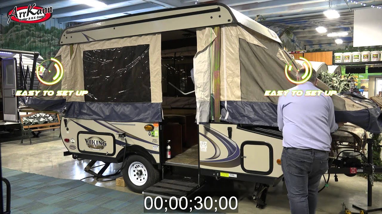 Tent Trailer camping in 0-60 Seconds!