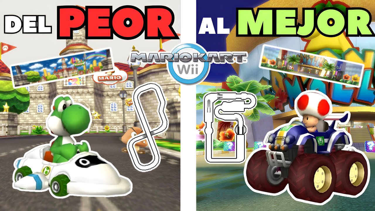 Del PEOR al MEJOR CIRCUITO de MK WII!!🔥🏁😱