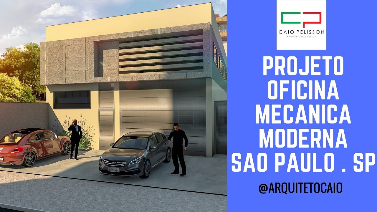 Projeto galp&atilde;o oficina moderna S&atilde;o Paulo - sp estrutura met&aacute;lica alvenaria estrutural