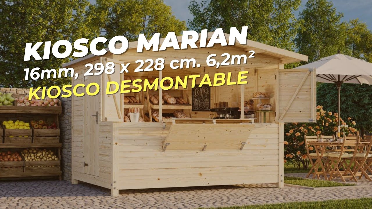 Kiosco Marian 6,2 m2 - Montaje y desmontaje (Palmako)