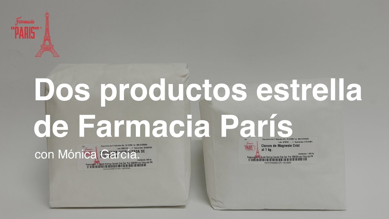 Dos productos estrella de Farmacia París con Mónica García.