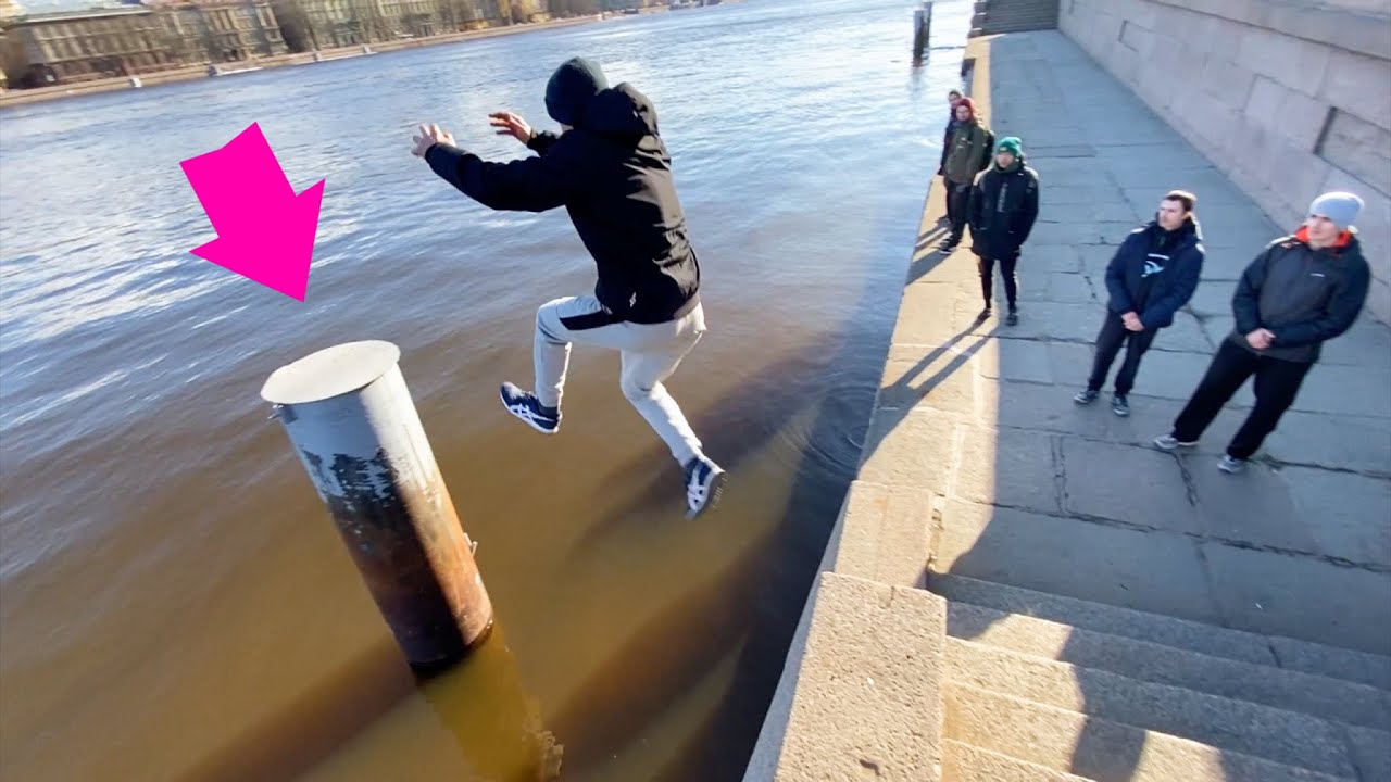 На улице апрель, а мы прыгаем ПАРКУР НАД ВОДОЙ🙄 и не только / Готовимся к летнему сезону.