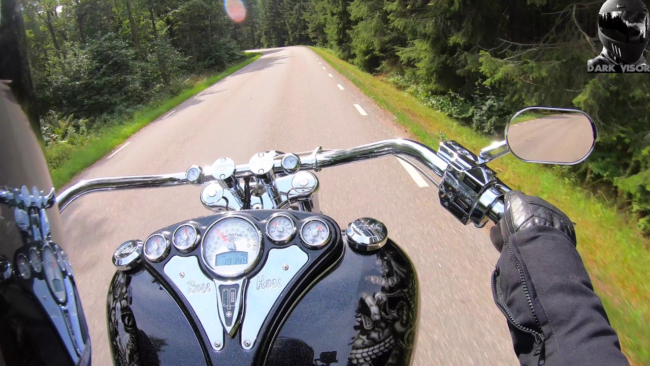 Мотоцикл Boss Hoss V8 6200cc 445hp (полный ход)