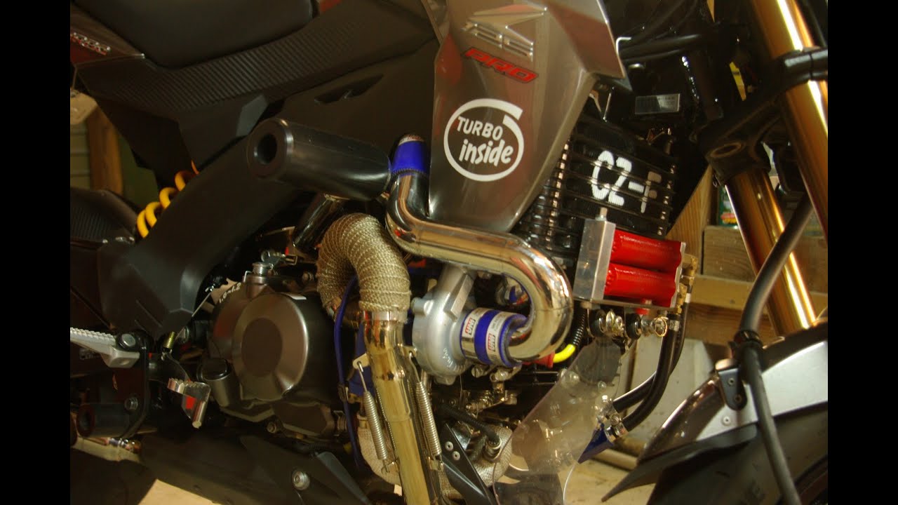 Z125pro turbo Mountain road while enjoying the turbo sound