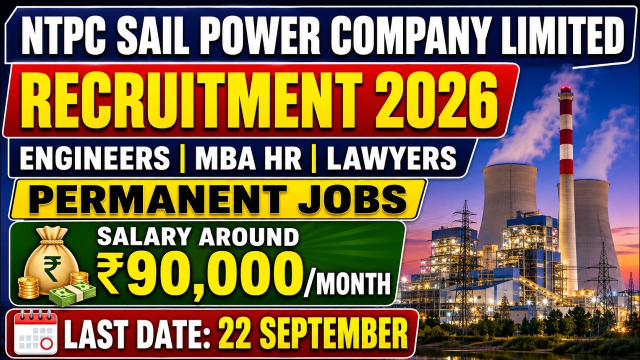 NSPCL Recruitment 2026 | Jobs for Engineers, MBA HR & Lawyers | Salary upto ₹90,000