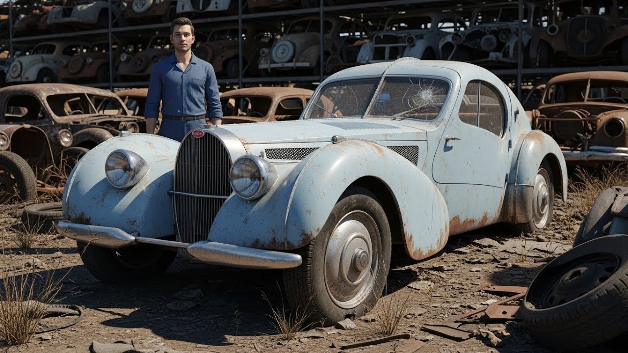 ASMR Restoration of a 1936 Bugatti Type 57SC Atlantic | From Abandoned to Showroom Perfection