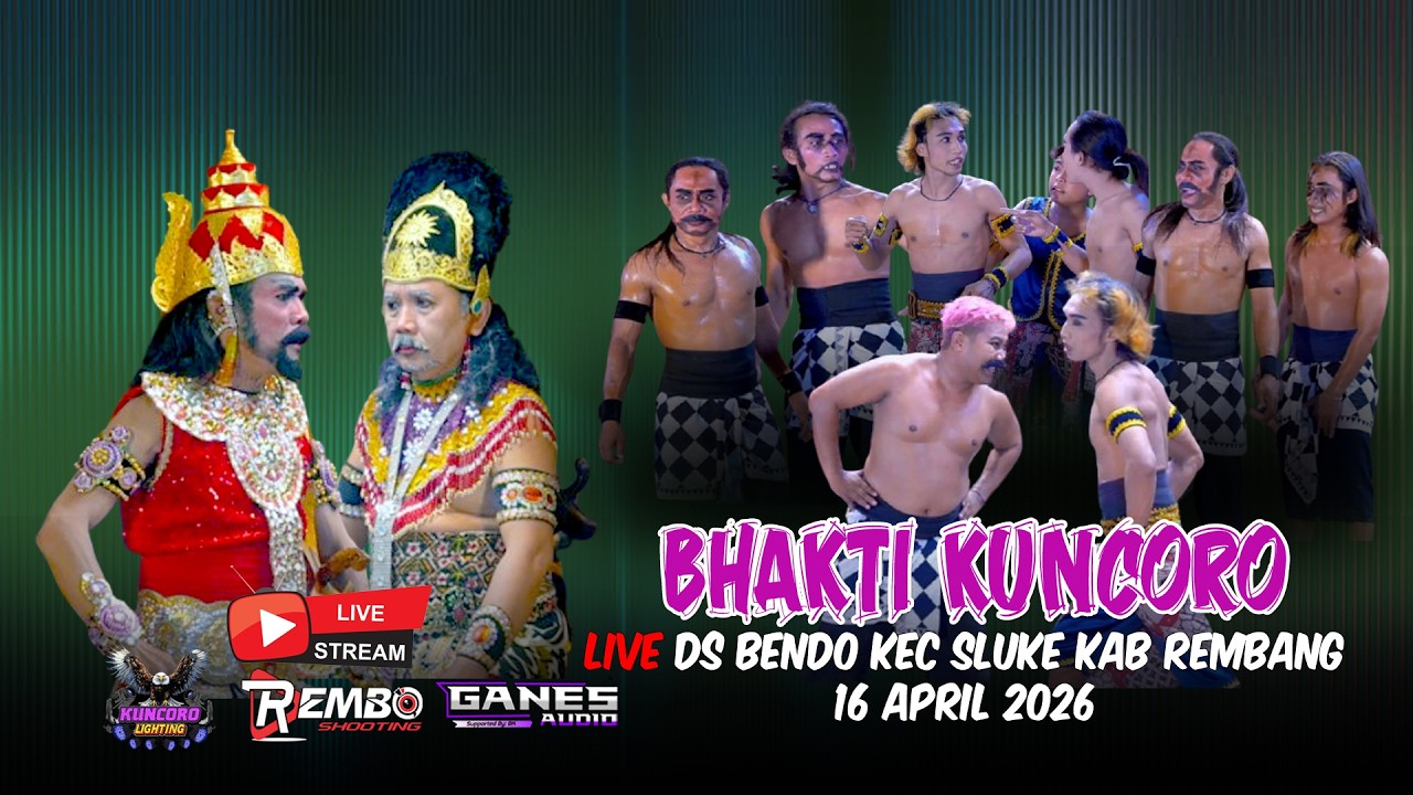 LIVE BHAKTI KUNCORO DI DS BENDO KEC SLUKE KAB REMBANG 16 APRIL 2026