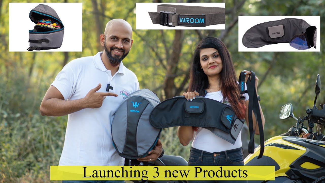 Launching Our Wroom Helmet Bag, Cam Straps & Visor Sleeves | #WroomGears