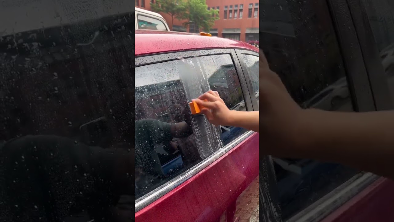 Glass oil film cleaning.