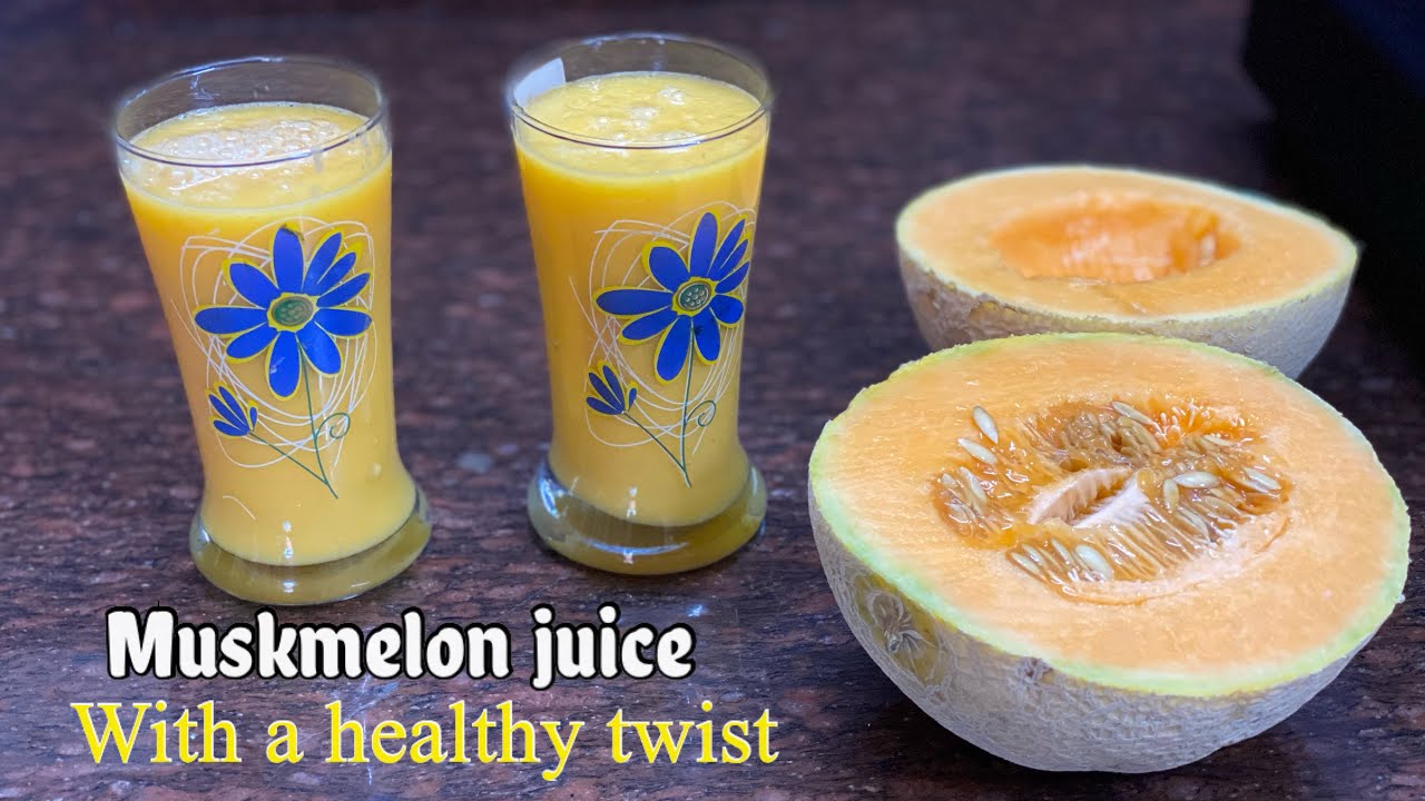 Musk melon juice with a healthy twist - kharbuja juice
