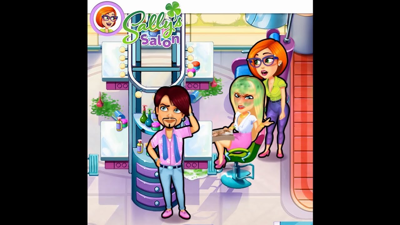 Sally's Salon - Kiss & Make-Up, beauty treatments gone wrong!