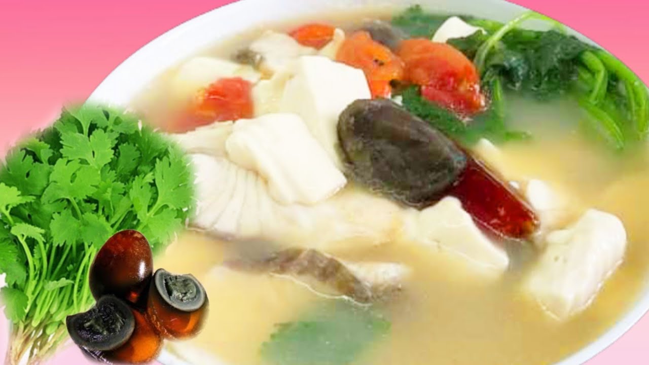 SUP HONGKONG SIMPLE || CARA MASAK SUP IKAN DAUN KETUMBAR TELUR HITAM TAHU DAN TOMAT @humairaharyu