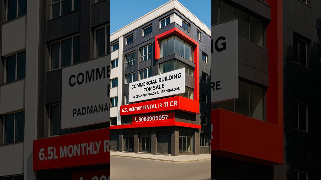 Commercial building for sale - Padmanabhanagar, Bangalore | 6.5L Rental #commercialproperty