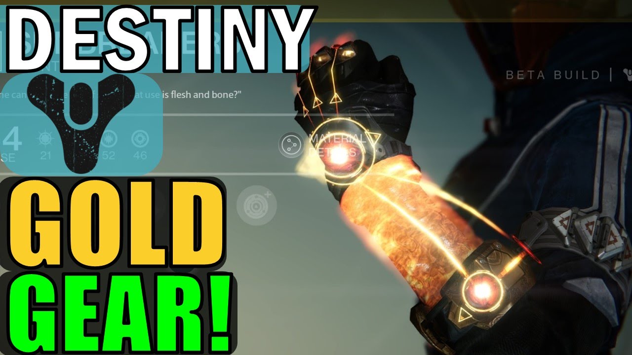 Destiny: GOLD (Exotic) Guns and Armor Overview