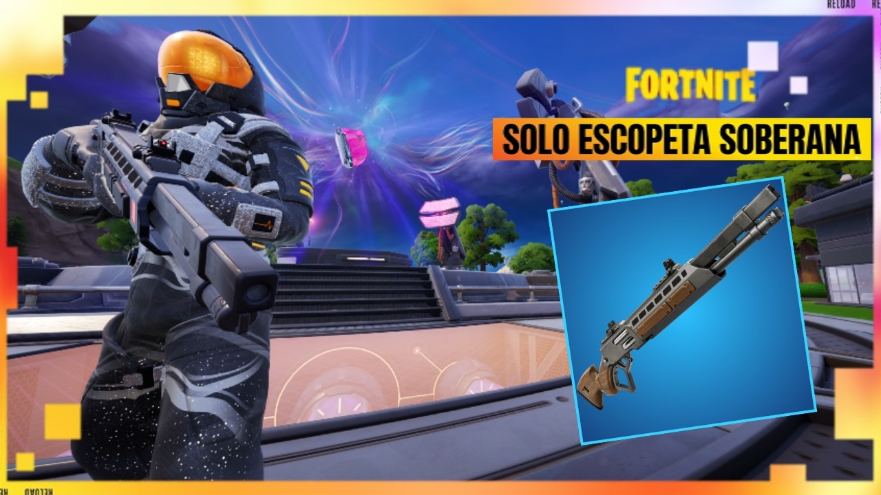 Ganando solo con escopeta soberana. FORTNITE BATTLE ROYALE