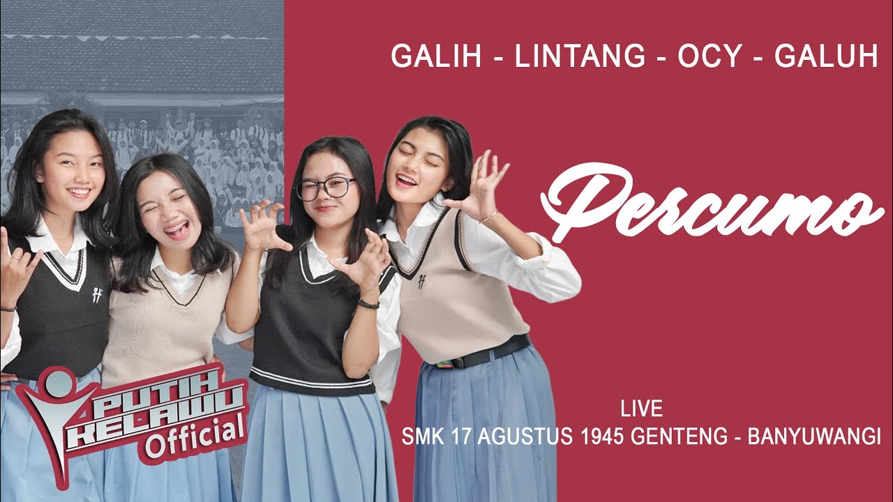 Percumo - Galuh, Ocy, Lintang, Galih [Putih Kelawu] (Official Live Music)