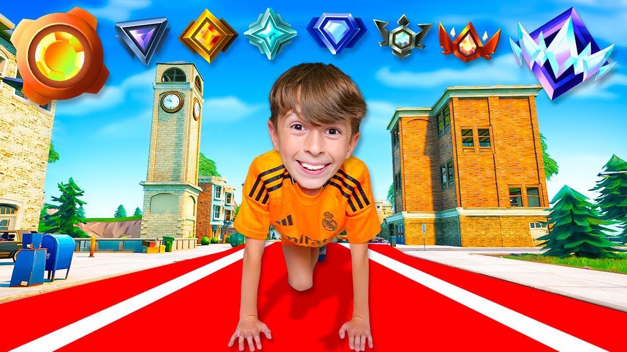 Mon PETIT FR&Egrave;RE passe de BRONZE &agrave; UNREAL sur le CHAPITRE 1 ! (9 ans)