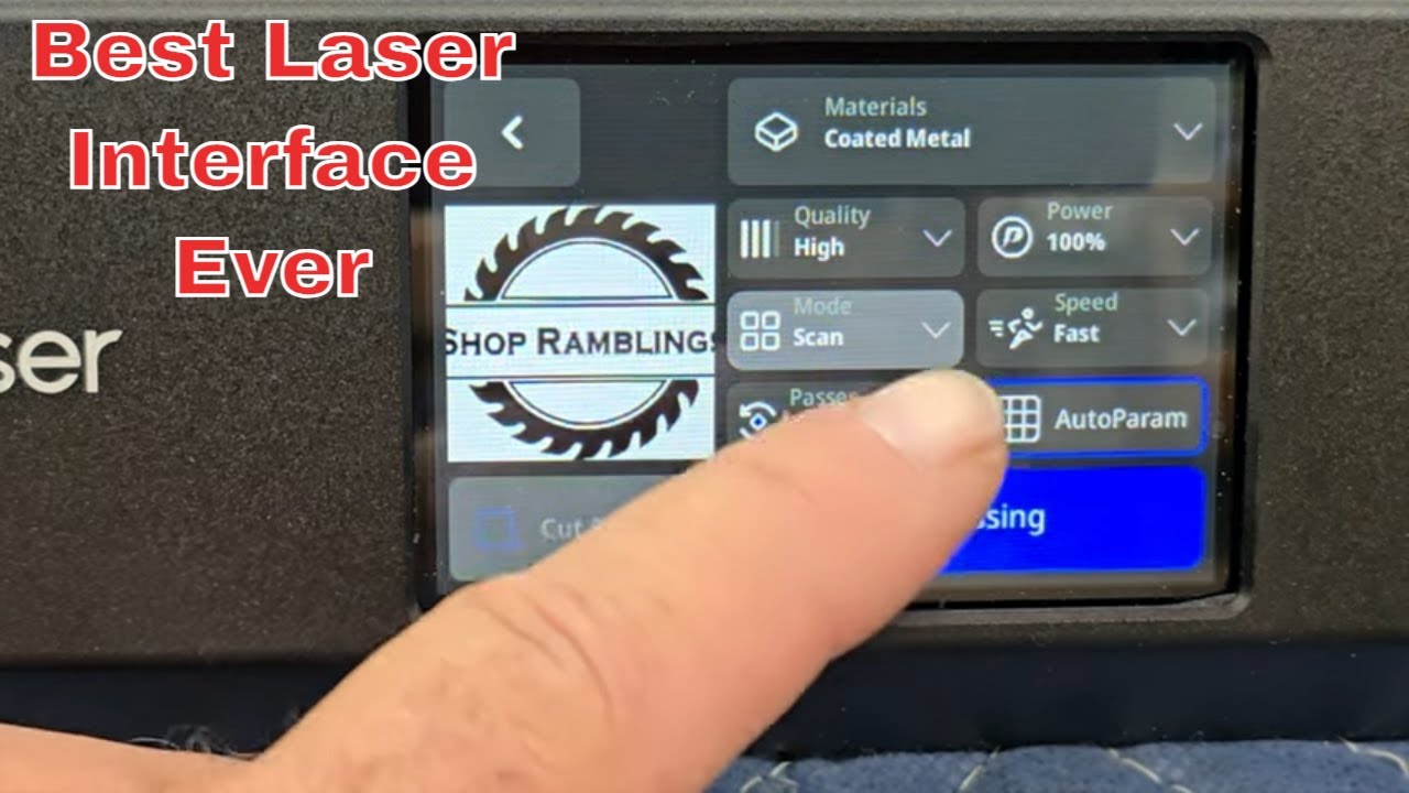 Algolaser Alpha MK2 20W - Best Budget（$499） 20W Laser Engraver with Touch Screen for Beginners.