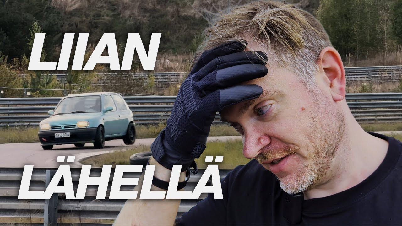 Ensimmäinen rata-ajo Micralla – virhe mutkassa