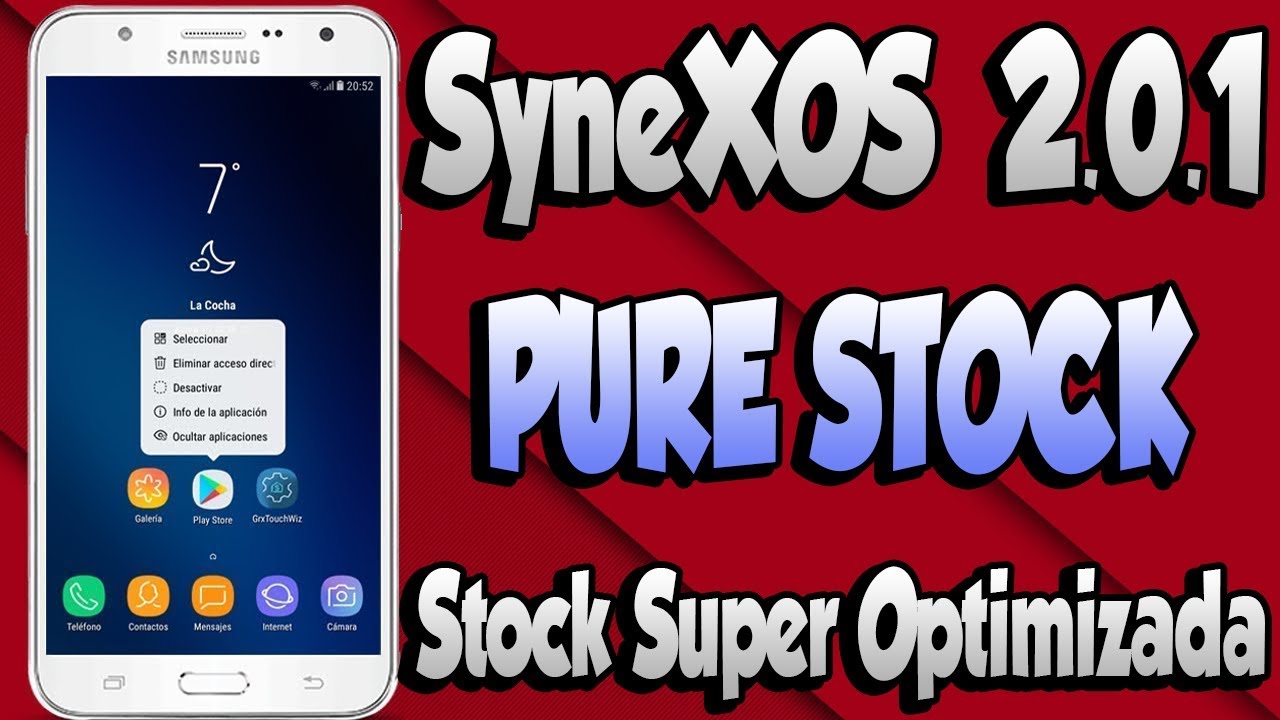 Rom SAMSUNG J7 2015 - SyneXOS 2.0.1 PURE STOCK! Stock Super Optimizada