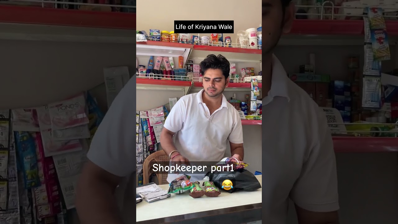 Funny shopkeeper 😂 daily routine 