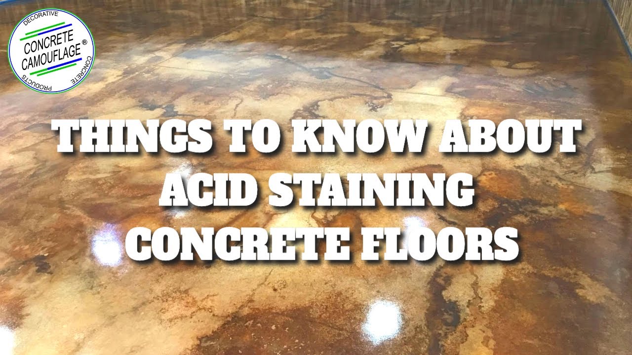 Important Things to Know About Acid Staining Concrete Floors [Part 1 | ConcreteCamouflage.com
