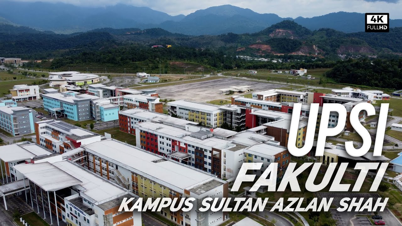 Universiti Pendidikan Sultan Idris, Kampus Sultan Azlan Shah, Tg. Malim - Fakulti & Pusat (4k Video)